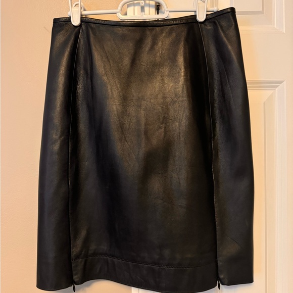 DVF size 4 leather mini skirt - Picture 1 of 6